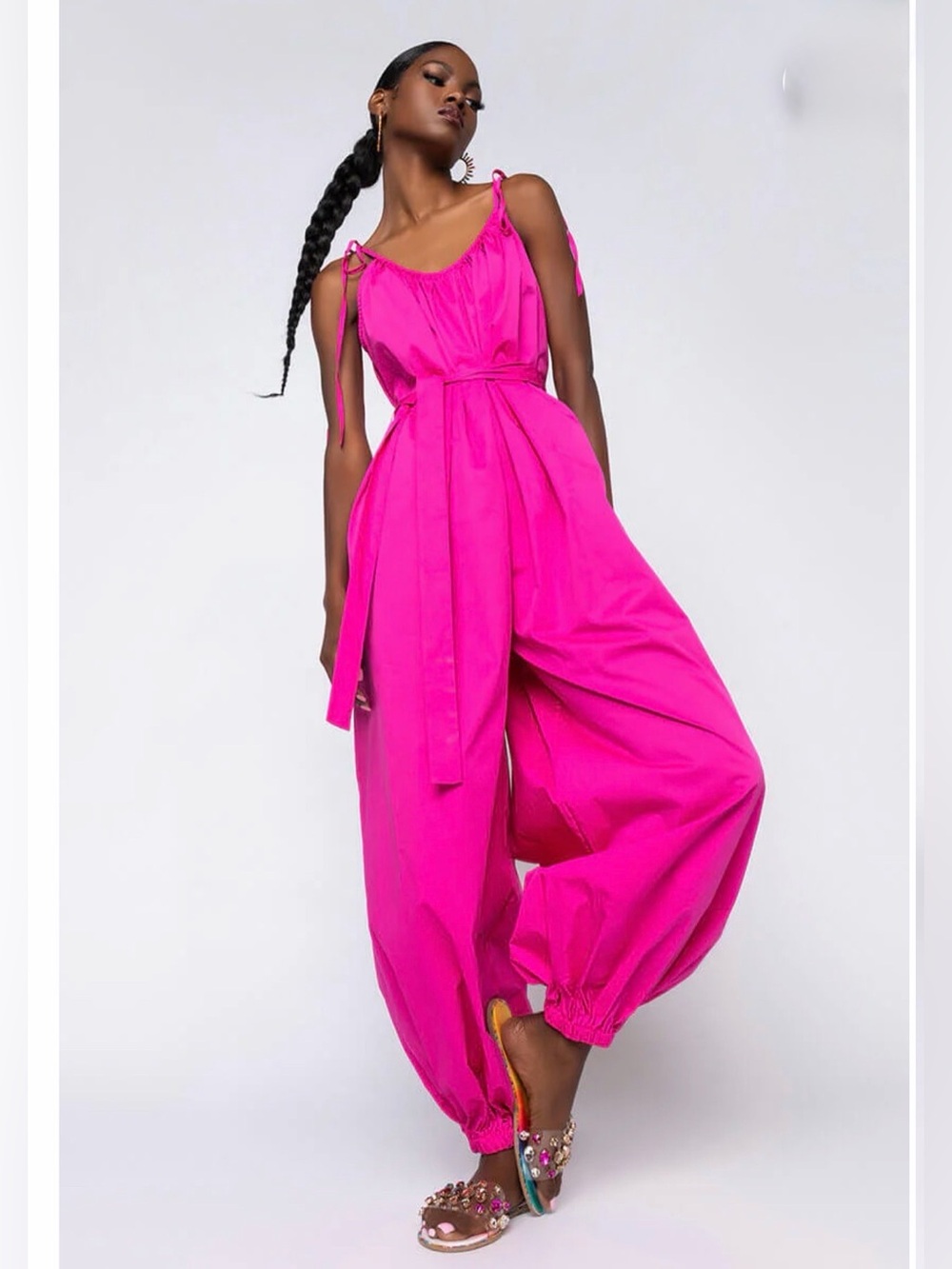 Pink AKIRA Feeling Nice 2 in 1  Jumpsuit With Detachable Belt XL NWT Sold Out